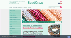 Desktop Screenshot of beadcrazy.co.uk