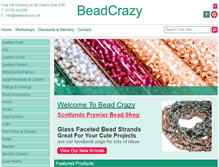 Tablet Screenshot of beadcrazy.co.uk